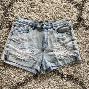 American Eagle AE High Waisted Light Mom Short